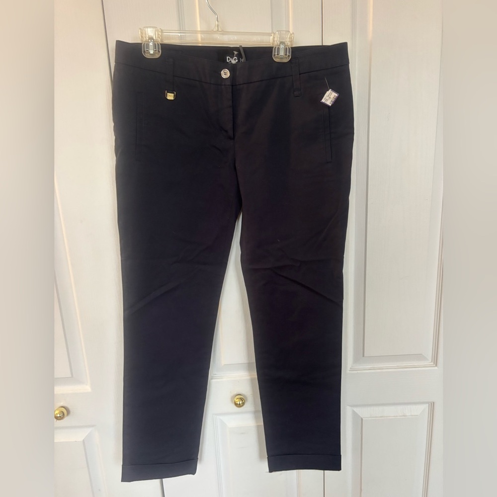 Dolce & Gabbana Women's Black Straight Leg Pants